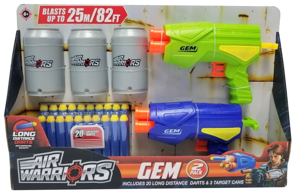 Buzzbee Gem 2PK avec 3 canettes et 20 fléchettes LD