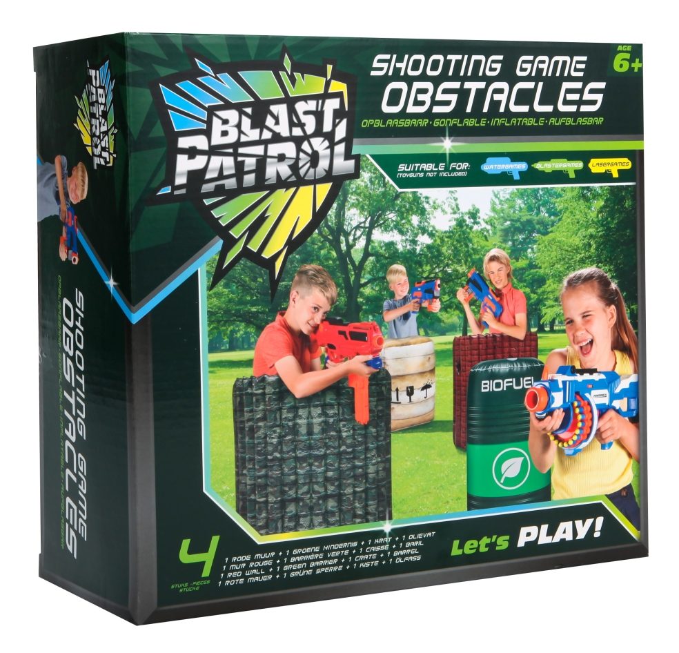 Set Blast Patrol : Mur, obstacle, caisse et baril de gaz