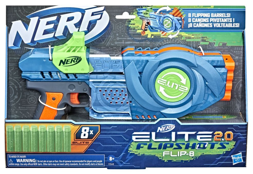 NERF Elite 2.0 Flip 8 - Innovatieve Blaster voor Actie