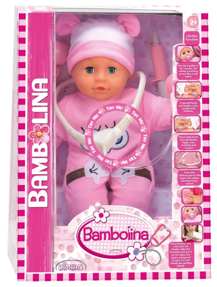 Set de médecin Bambolina avec accessoires - 36 cm