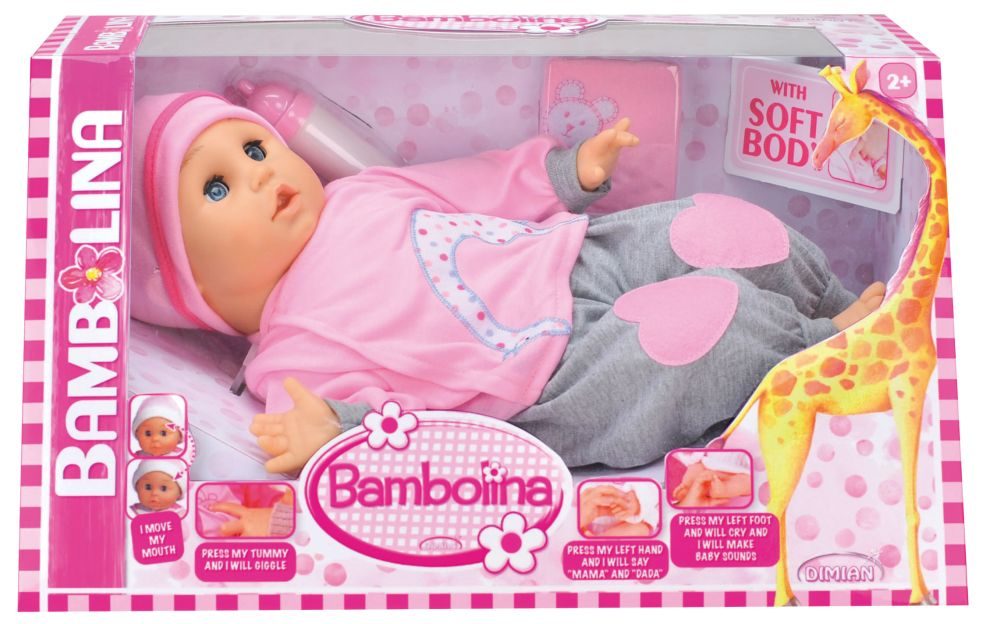 Poupée Molly Bambolina 40 cm avec mouvement de bouche