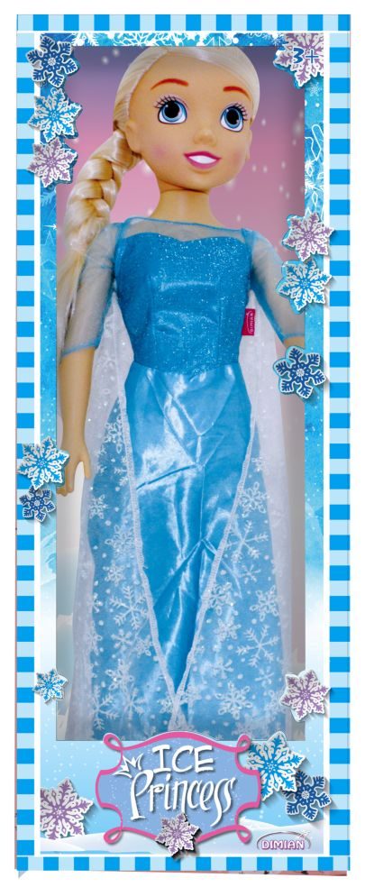 IJsprinses Pop 80 cm in Blauw - Fashion Doll