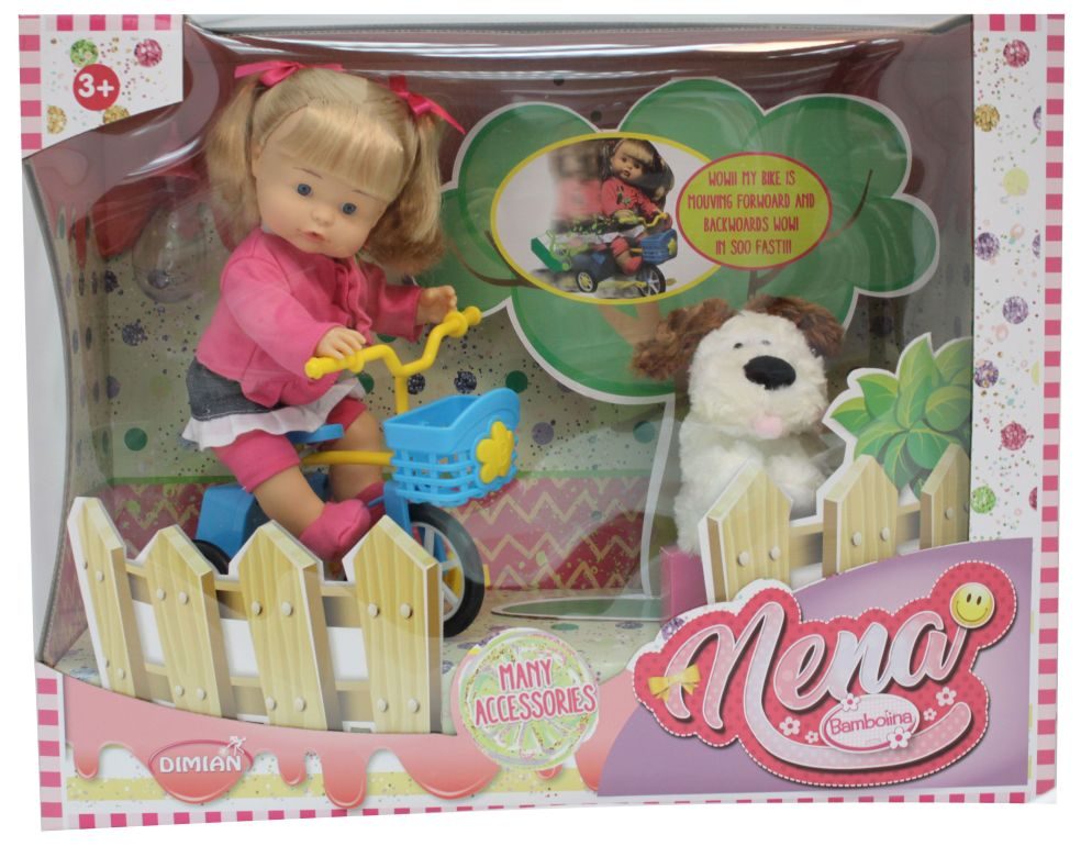 Baby Nena Pipi Popo met Hondje - 36 cm Pop