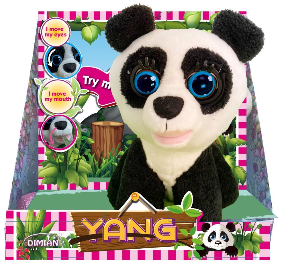 Pluche Panda met Bewegende Ogen en Mond - Vertelt Sprookjes