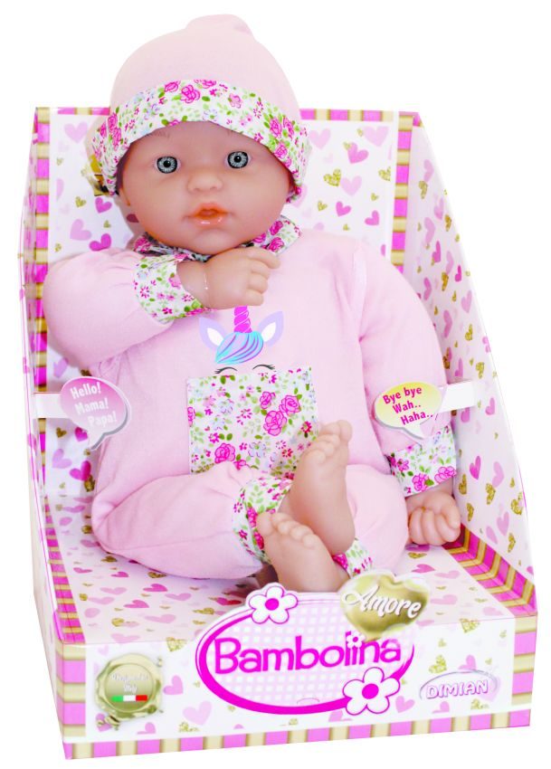 Amore 38 cm Zachte Pop met Babygeluidjes