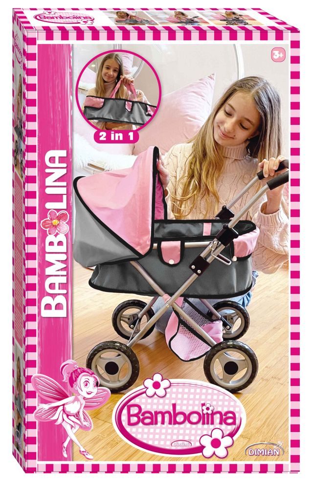 Bambolina Kinderwagen met Luifel - 57x54x35 cm