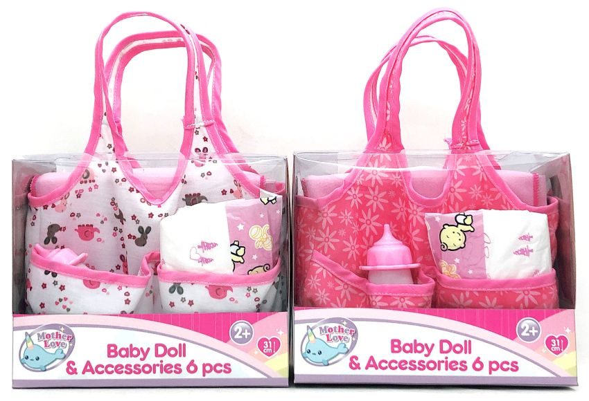 Verzorgingstas met Accessoires voor Poppenspeelgoed