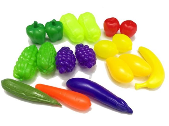Fruit Set - 18 Stuks voor Creatieve Spelletjes
