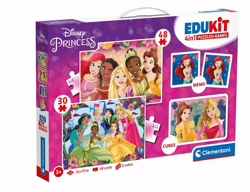 Clementoni - Edukit 4 en 1 Princesse pour les petites filles