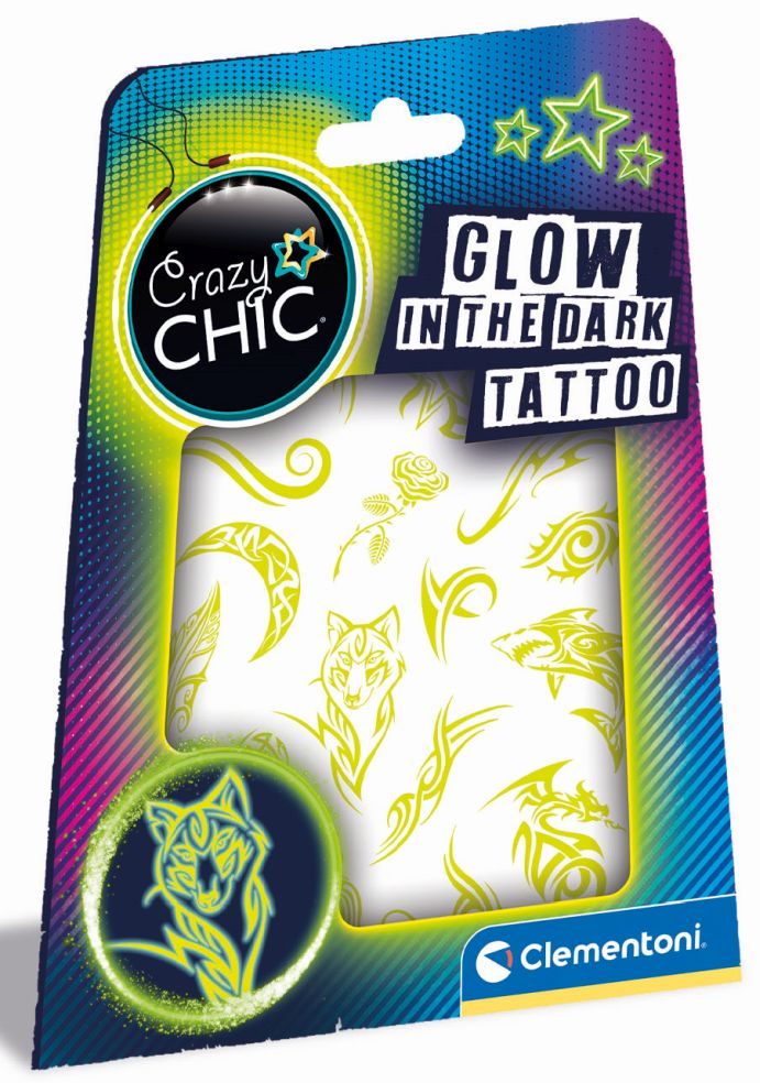 Clementoni Urban Tatoo - Glow In The Dark Stickers