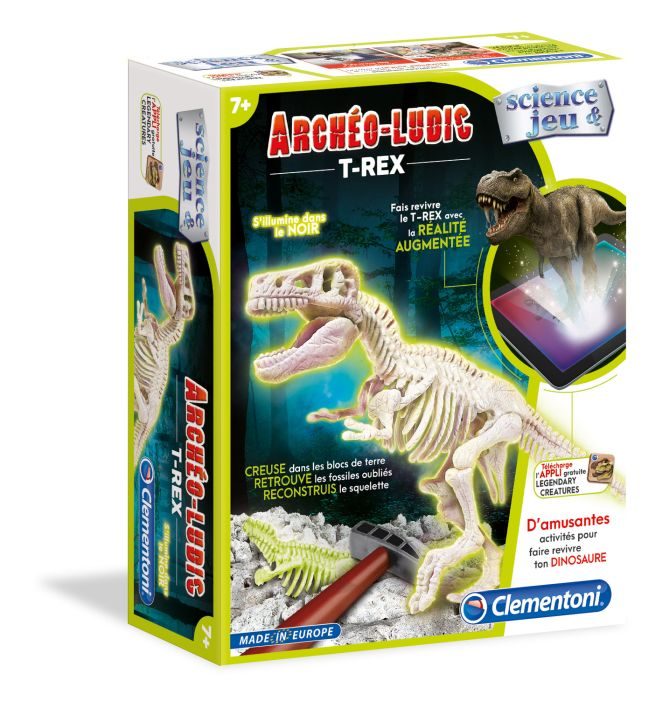Clementoni Archéo Ludic T-Rex - Phosphorescent Speelset