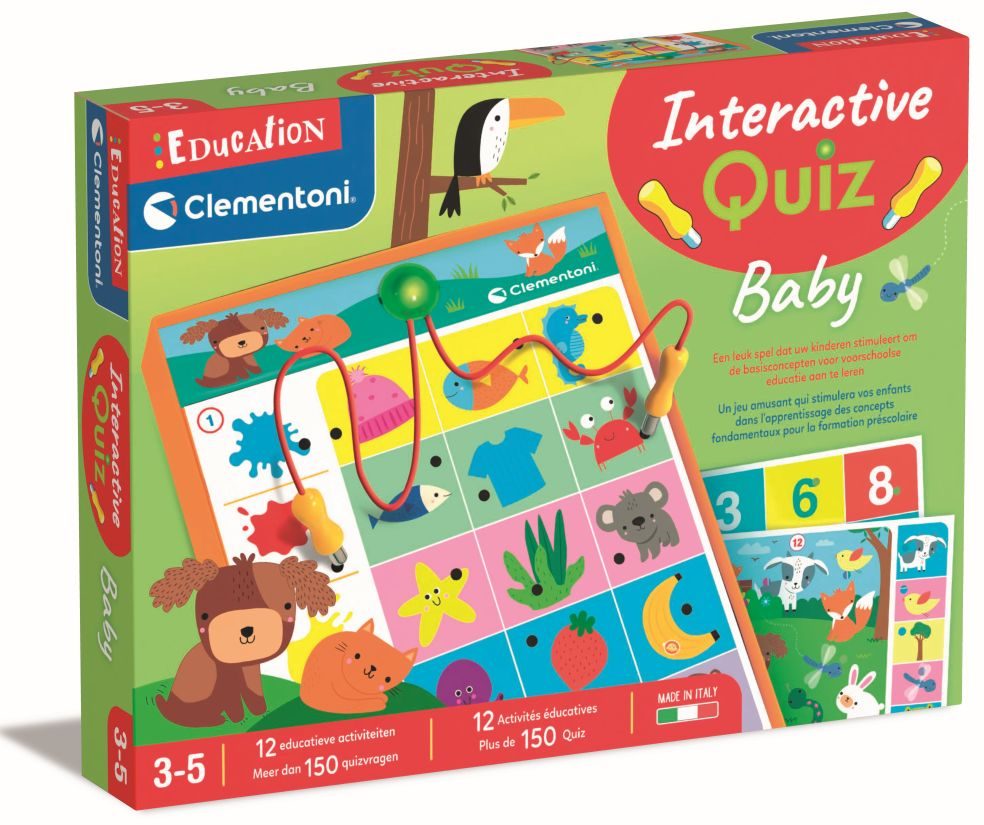 Clementoni - Quiz interactive pour préscolaire 3-5 ans