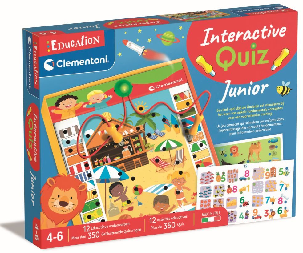 Clementoni Interactieve Quiz Junior - 4-6 jaar - NL/FR