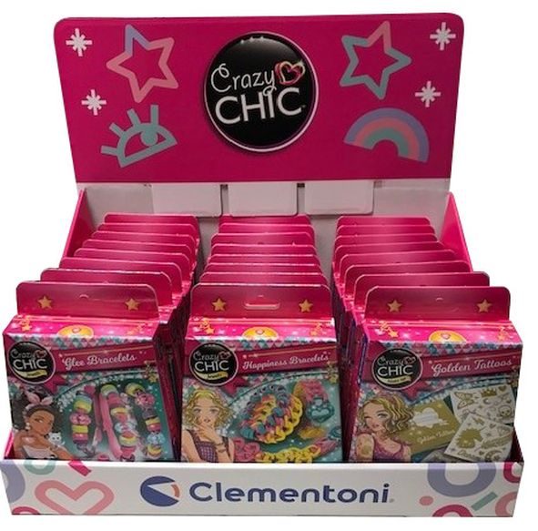 Clementoni Crazy Chic En-Joy Armbanden Display - 24 stuks