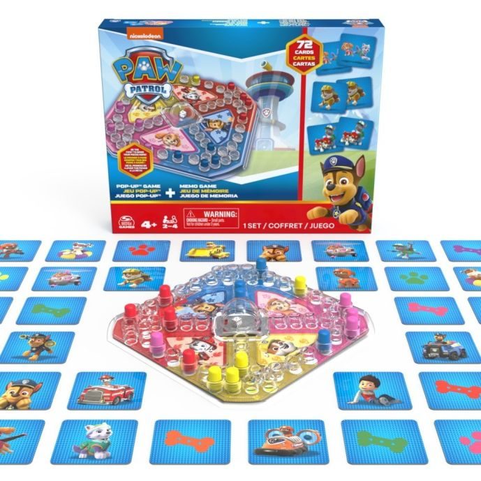PAW Patrol 2-pack: Memo & PopUp Spel voor Kinderen