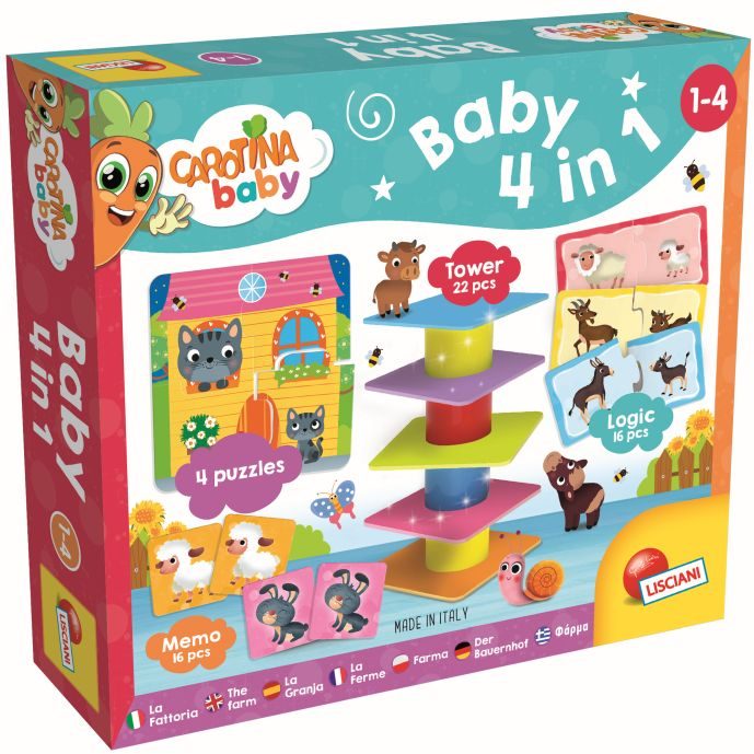 Carotina Baby 4 in 1: Speelgoed voor Creatieve Ontwikkeling