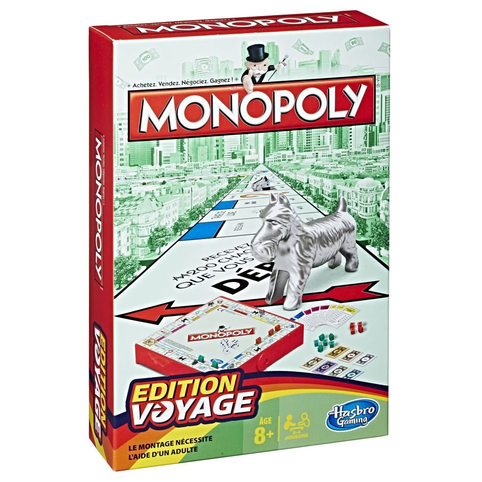 Monopoly Édition Voyage - Jeu de société classique