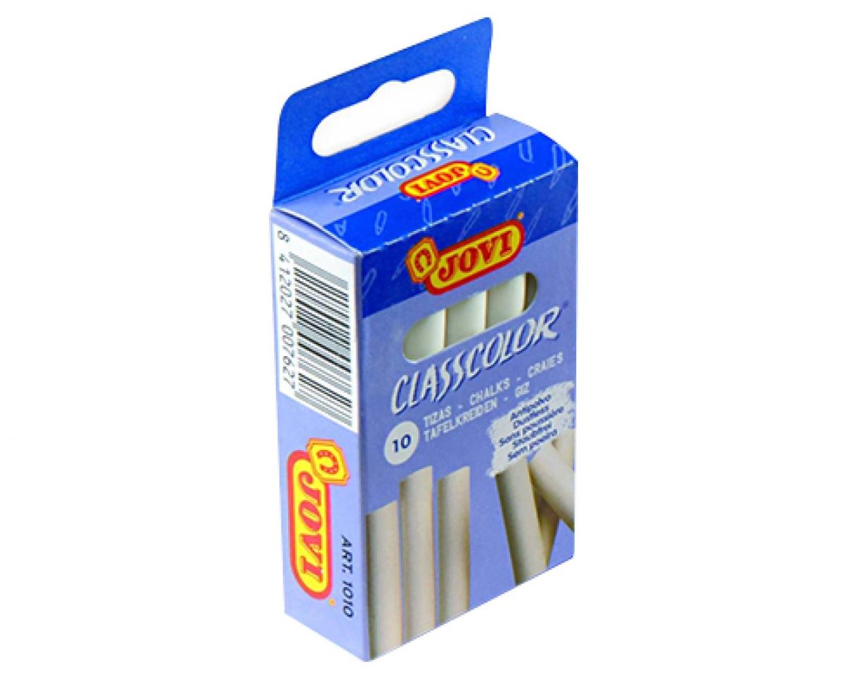 Classcolor Schoolkrijt Wit - Doosje van 10 Stuks