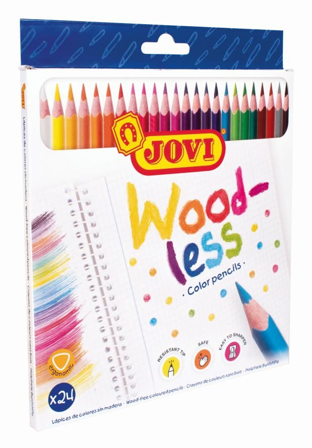 Houtloze kleurpotloden - 24 stuks in etui
