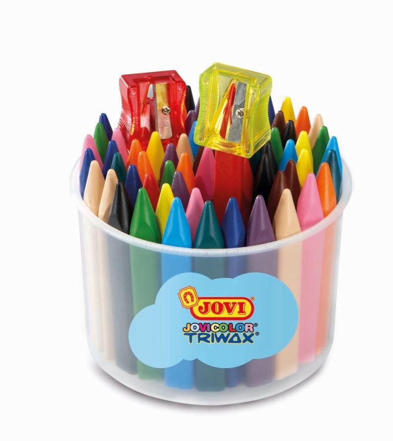 Driehoekige Waskrijtjes - 72 Stuks in Assortiment