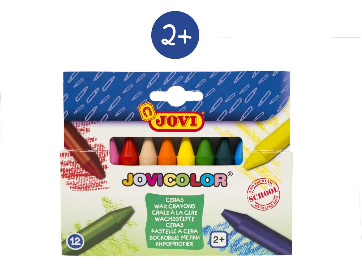 Ronde Waskrijtjes in Gemengde Kleuren - 12 Stuks