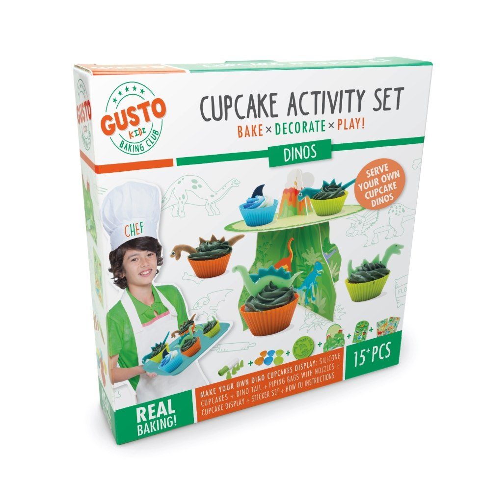 Gusto Dinos Cupcake Activiteitenset voor Creatieve Kinderen