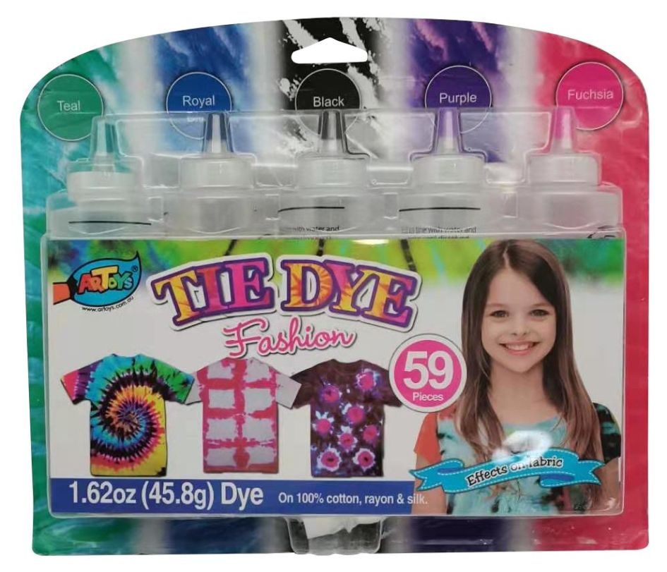 Tie Dye Fashion Set - 5 Knijpflessen 120ml met Accessoires