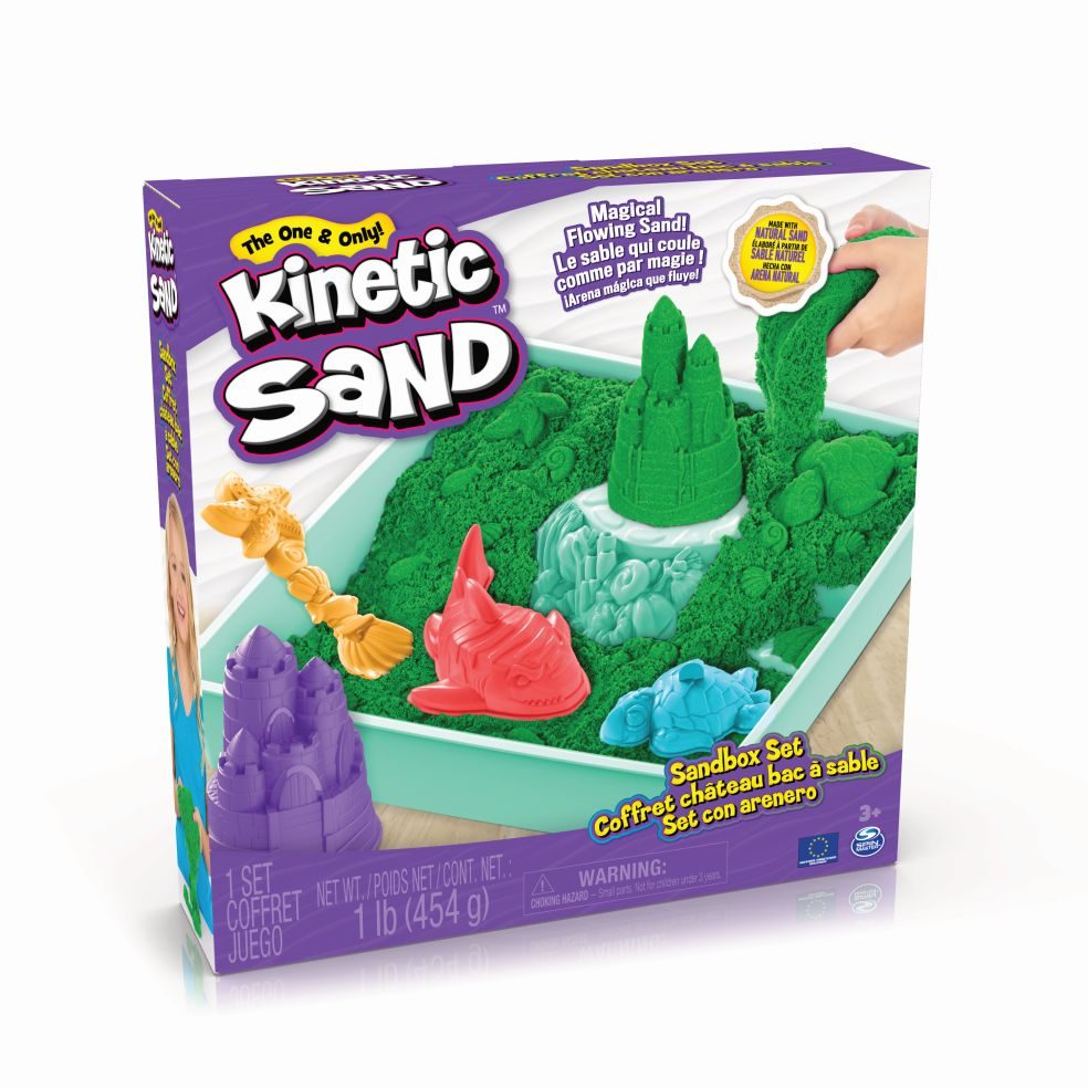 Kinetic Sand – Groene Zandbak voor Creatief Speelplezier