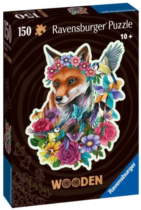 150 Stuks Houten Puzzel Vos - Speciale Vorm