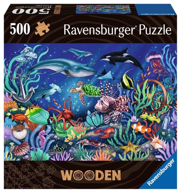 Houten Puzzel Onder de Zee - 500 Stukjes