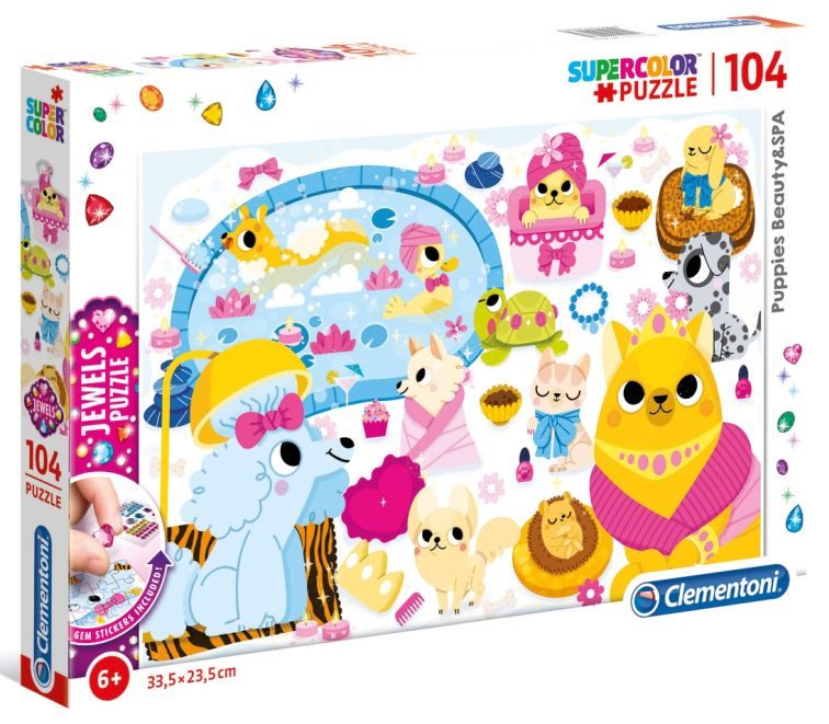 Puzzles Jewels - Chiens Beauté & Spa - 104 pièces