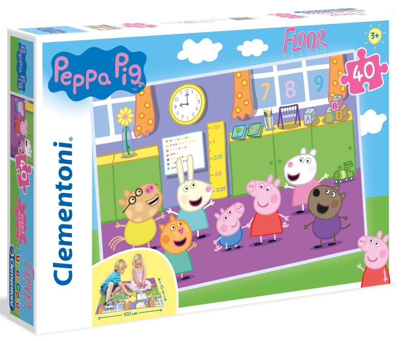 Peppa Pig Vloerpuzzel - 40 Stukjes Plezier voor Kinderen