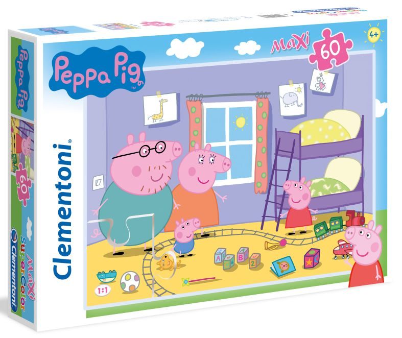 Peppa Pig Puzzel - 60 Stuk Maxi Puzzelplezier
