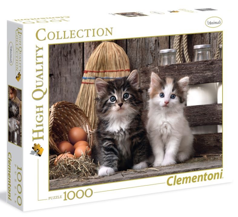 Puzzel 1000 stukjes - Schattige kittens in hoge kwaliteit