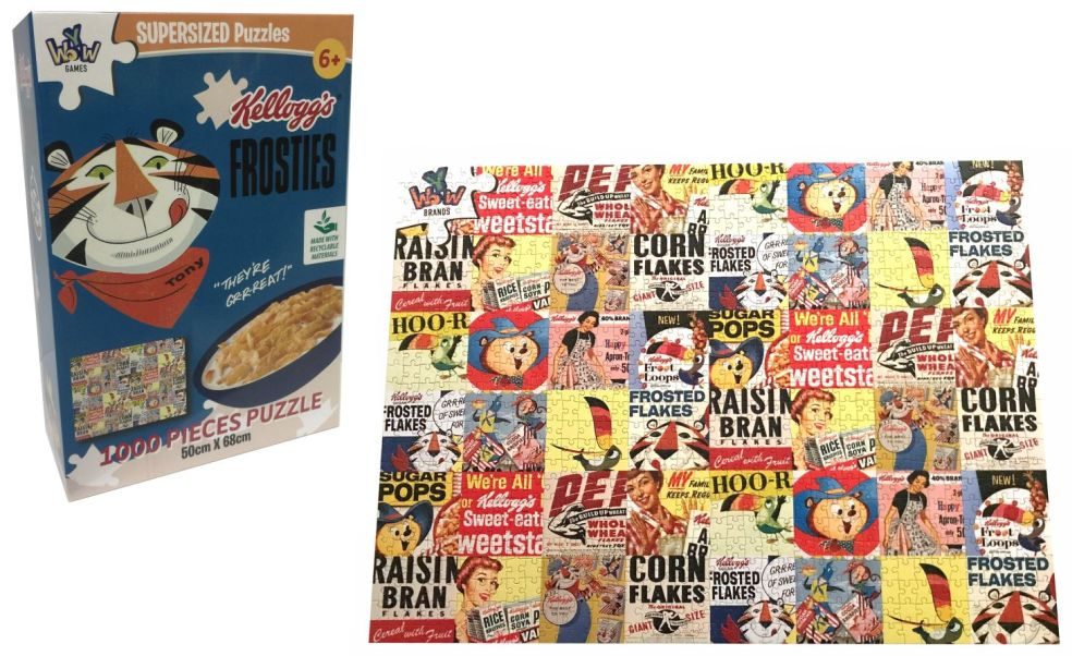 Puzzle Supersized Kellogg's - 1000 pièces amusantes