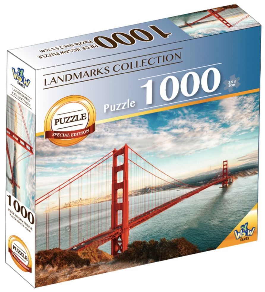 Puzzle 1000 pièces - Golden Gate Bridge, Monuments du Monde