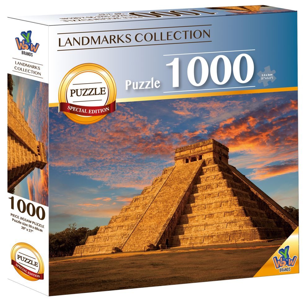 Puzzel 1000 stukjes - 7 Wereldwonderen Chichén Itzá