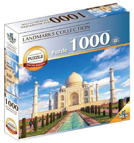 Puzzel 1000 stukjes - Taj Mahal, 7 Wereldwonderen