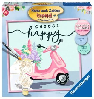 Peinture sur n° op nummer - Choose happy
