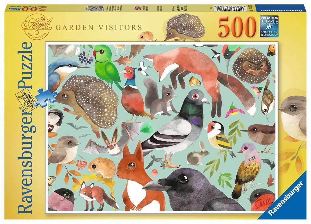 Puzzel 'Bezoekers van de Tuin' - 500 Stukjes