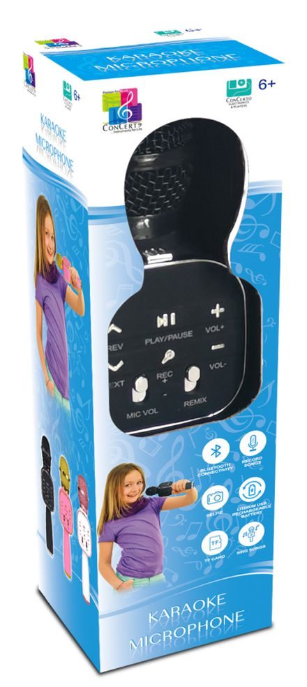 Karaoke Microfoon voor Kinderen - Zwart, Compact en Leuk