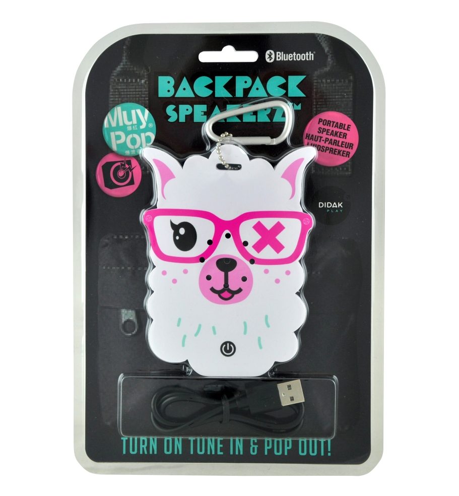 Muy Pop Rugzak Speaker - Llama Design