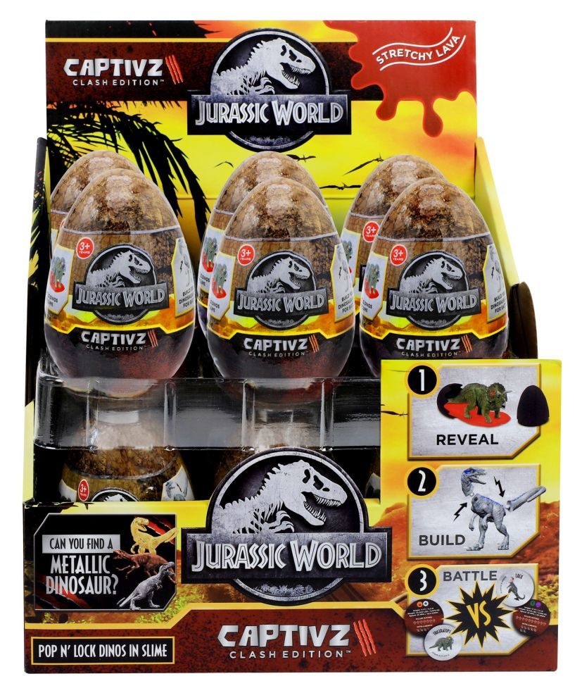 Jurassic World Clash Edition Slime Eieren - 12 Stuks