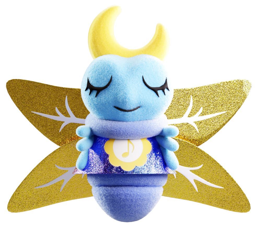 Glowies Vuurvliegje Pluche Blauw - Knuffel met Lichtfunctie
