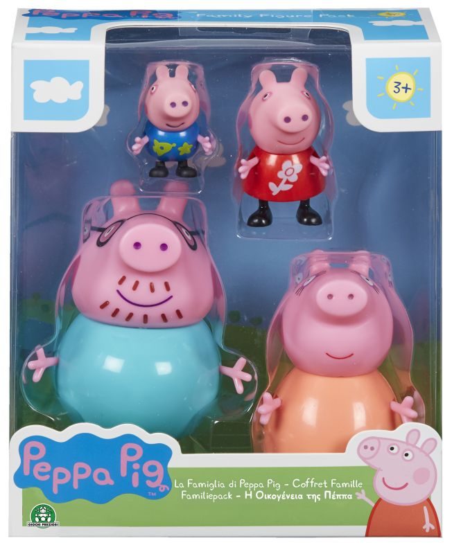 Peppa Pig Koffer met 4 Familiefiguren