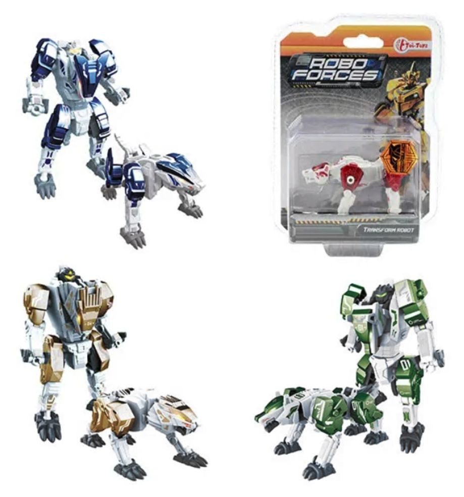 Roboforces Kleine Veranderrobot - Dier - Metaal 4 Assortiment