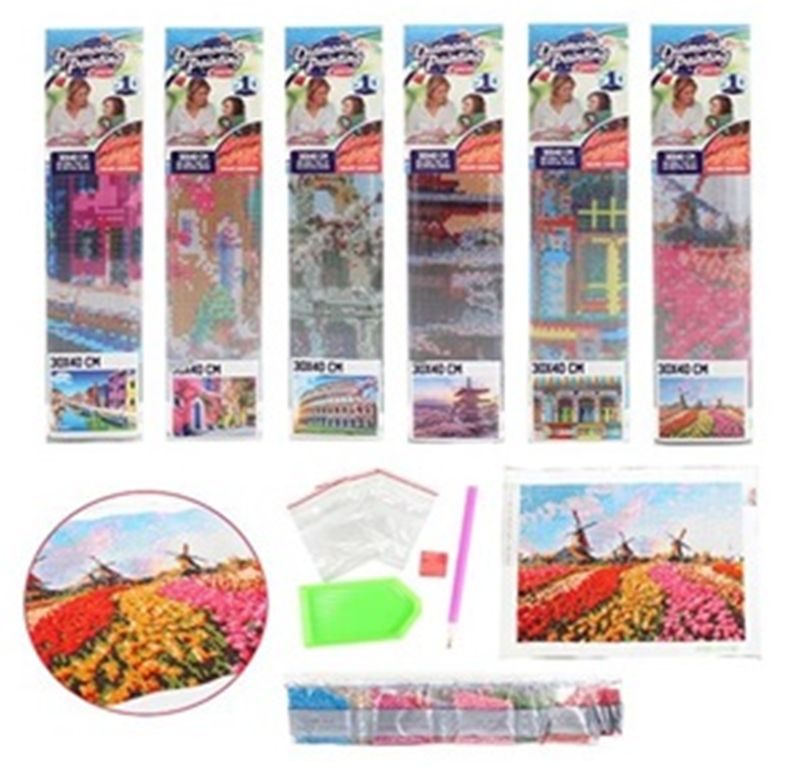Diamond Painting - Vierkante Stenen 30x40 cm DIY Set