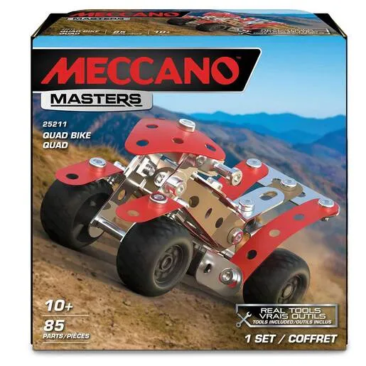 Meccano Masters Quad Bike - Bausatz mit 85 Teilen