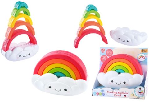 Nuage Arc-en-Ciel Empilable - Jeu Éducatif et Amusant