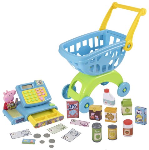 Peppa Pig Shop 'n' Pay - Kasse und Einkaufswagen, 23-teilig